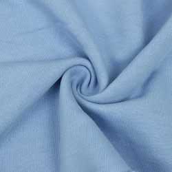 Ткань Футер 3-х нитка, Петля, цвет Светло-Голубой (на отрез)  в Домодедово