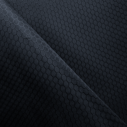 Ткань Оксфорд 300D PU Рип-Стоп СОТЫ, цвет Черный (на отрез)  в Домодедово