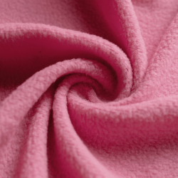 Флис Односторонний 130 гр/м2, цвет Розовый (на отрез)  в Домодедово