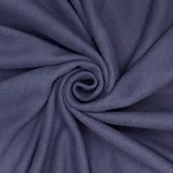Ткань Флис Односторонний 130 гр/м2, цвет Темно-серый (на отрез)  в Домодедово