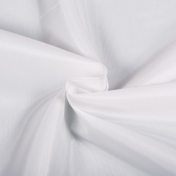Ткань подкладочная Таффета 190Т, цвет Белый (на отрез)  в Домодедово
