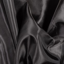 Ткань подкладочная Таффета 190Т, цвет Черный (на отрез)  в Домодедово