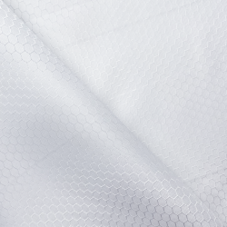 Ткань Оксфорд 300D PU Рип-Стоп СОТЫ, цвет Белый (на отрез)  в Домодедово