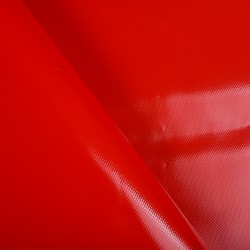 Ткань ПВХ 450 гр/м2, Красный (на отрез)  в Домодедово
