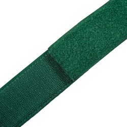 Контактная лента 40мм (38мм) цвет Зелёный (велькро-липучка, на отрез)  в Домодедово