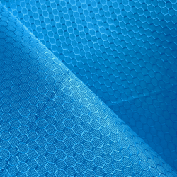 Ткань Оксфорд 300D PU Рип-Стоп СОТЫ, цвет Голубой (на отрез)  в Домодедово