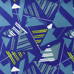 Ткань Оксфорд 210D PU, принт &quot;Лимонные треугольники&quot; (на отрез)  в Домодедово